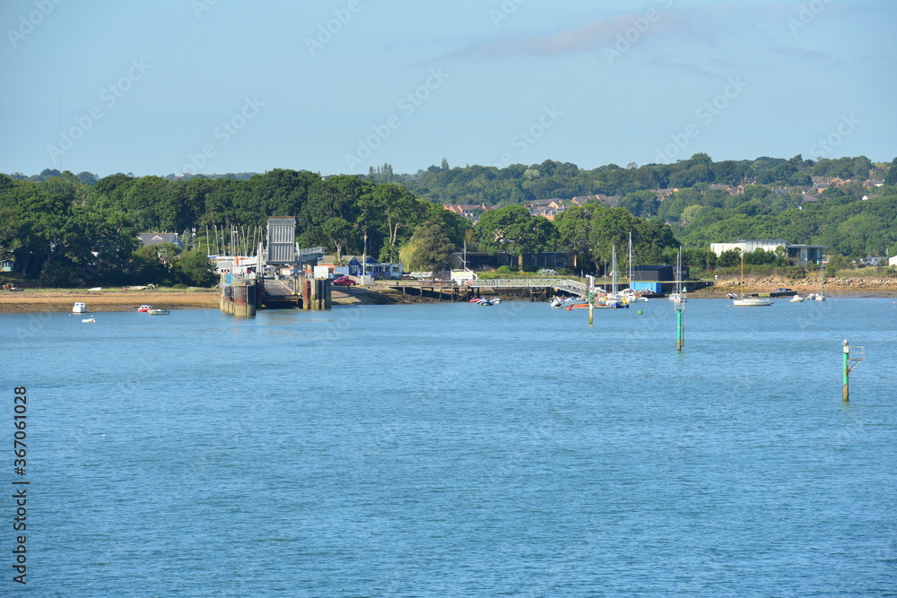 Approach to the Ferry dock at the Isle of Wight.