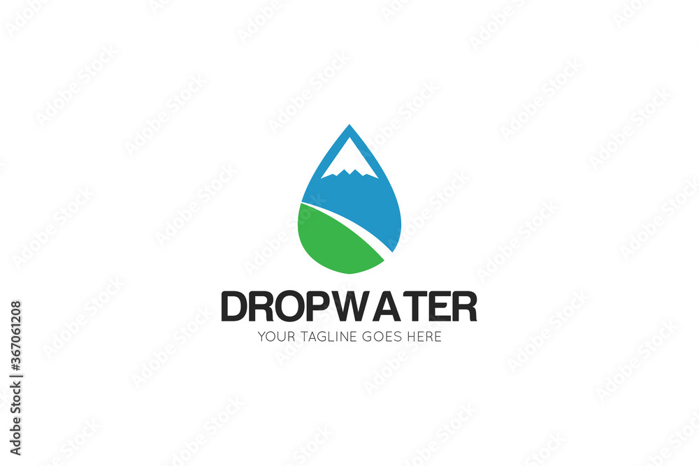 modern drop water logo and icon vector illustration modern drop water logo and icon vector illustration