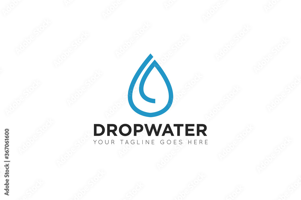 modern drop water logo and icon vector illustration modern drop water logo and icon vector illustration
