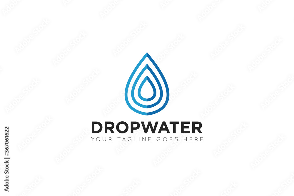 modern drop water logo and icon vector illustration modern drop water logo and icon vector illustration