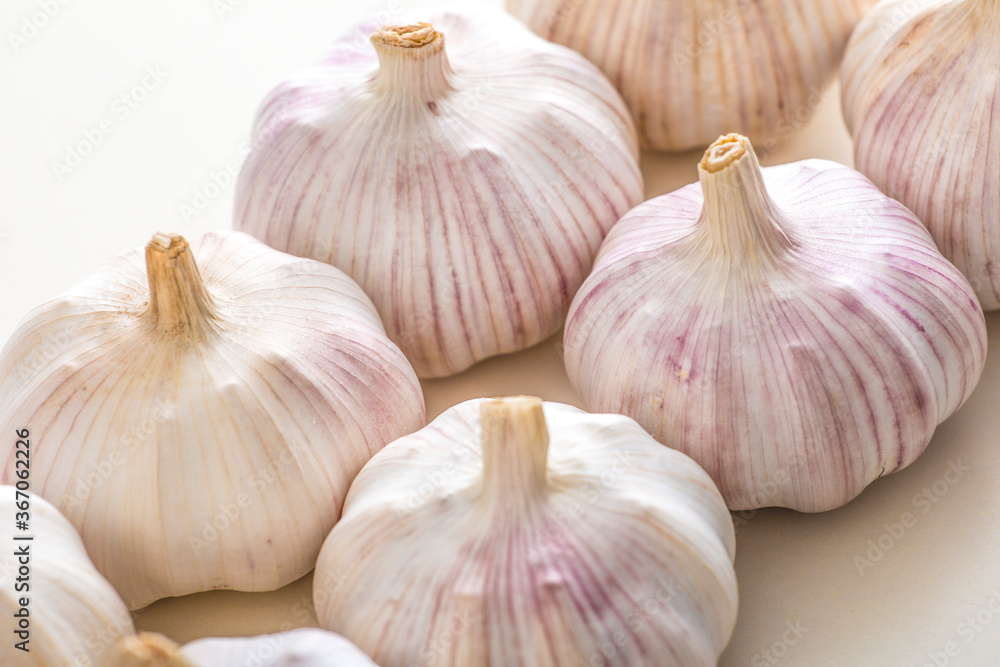 Close-up of garlic and garlic Close-up of garlic and garlic