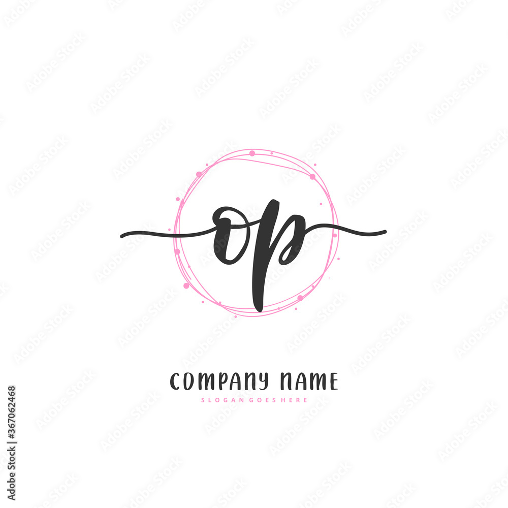 O P OP Initial handwriting and signature logo design with circle. Beautiful design handwritten logo for fashion, team, wedding, luxury logo. O P OP Initial handwriting and signature logo design with circle. Beautiful design handwritten logo for fashion, team, wedding, luxury logo.