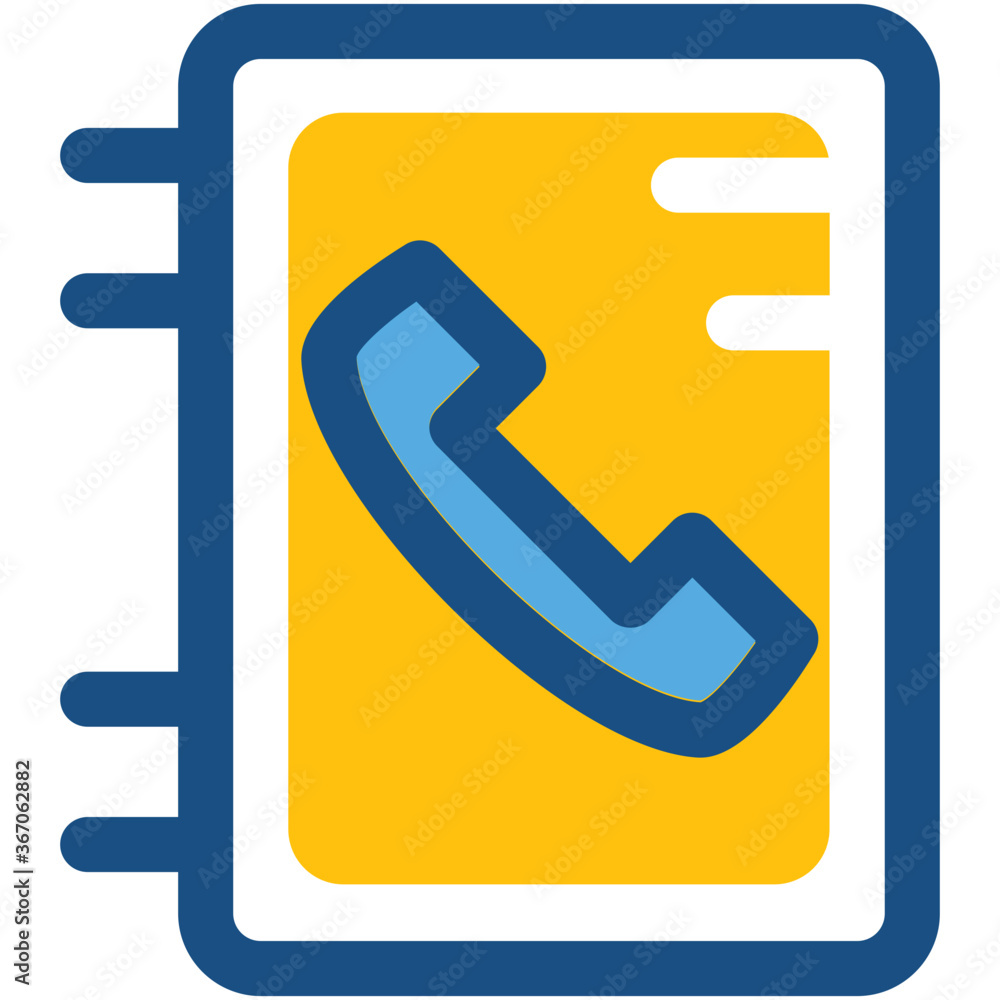Phone Book Vector Icon Phone Book Vector Icon