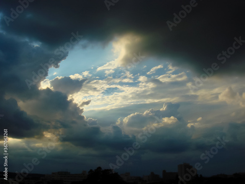 The magnificent sky and cloud after the storm