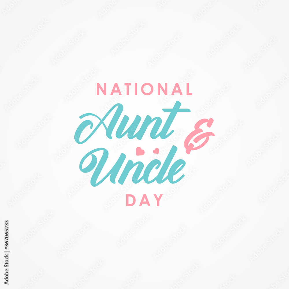 Happy Aunt and Uncle Day Vector Design Illustration For Celebrate Moment