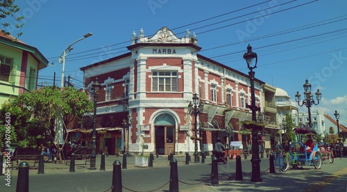 A building in the corner of the Old City of Semarang