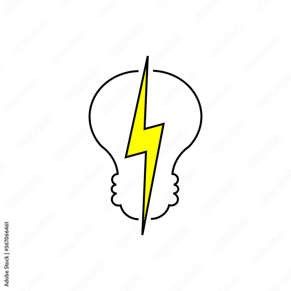 Unique Light Bulp logo design for company. Unique Light Bulp logo design for company.