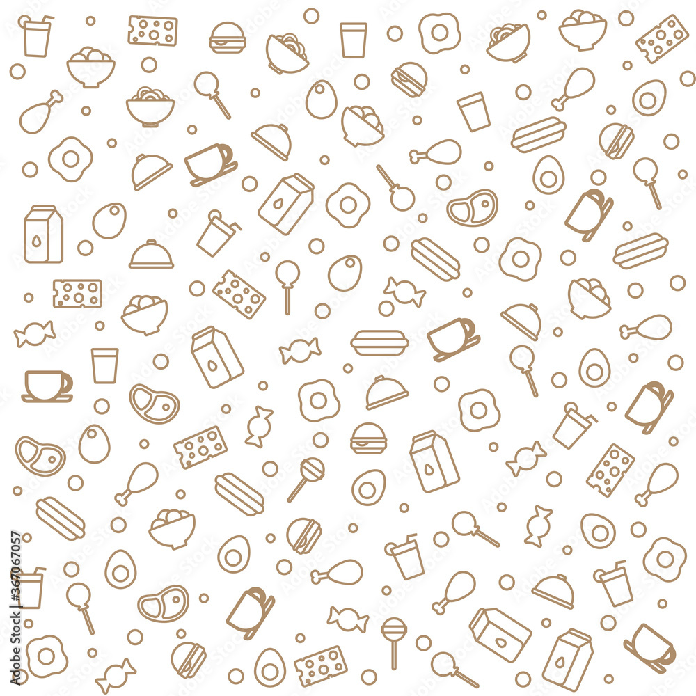Food background pattern vector. Suitable for many purposes. Food background pattern vector. Suitable for many purposes.