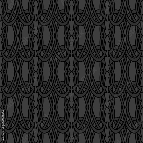 dark elegant seamless pattern in gothic style