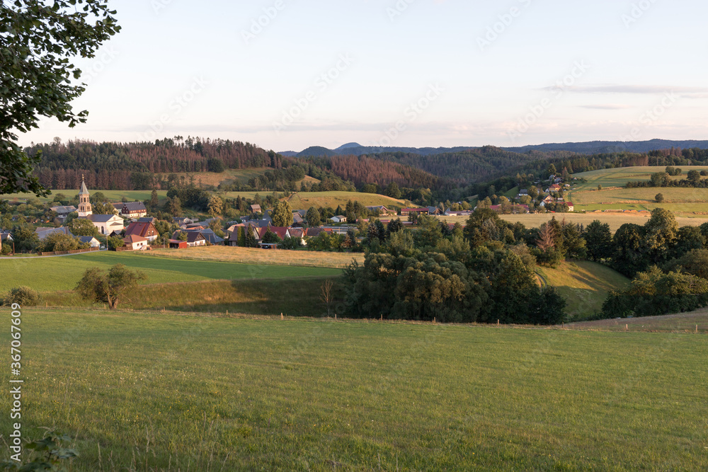 Fototapeta premium Sonnenuntergang in der Sächsischen Schweiz