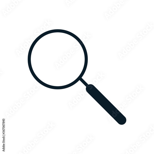 Magnifying glass outline icons. Vector illustration. Editable stroke. Isolated icon suitable for web, infographics, interface and apps.
