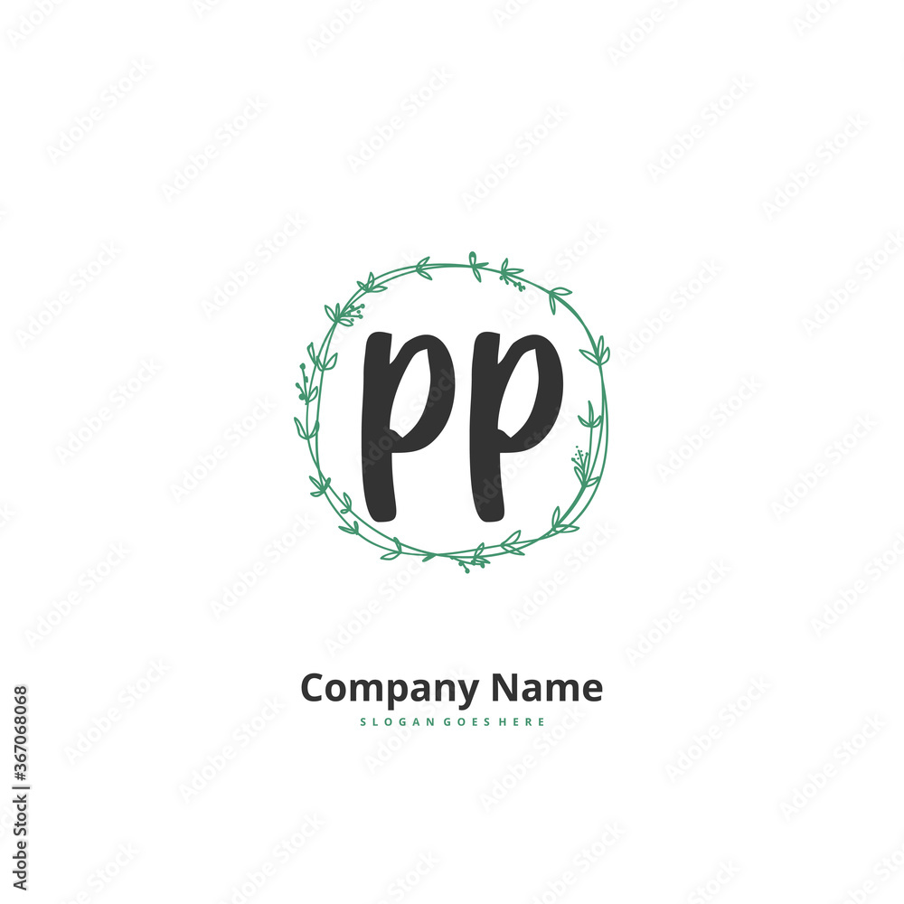 P PP Initial handwriting and signature logo design with circle. Beautiful design handwritten logo for fashion, team, wedding, luxury logo. P PP Initial handwriting and signature logo design with circle. Beautiful design handwritten logo for fashion, team, wedding, luxury logo.