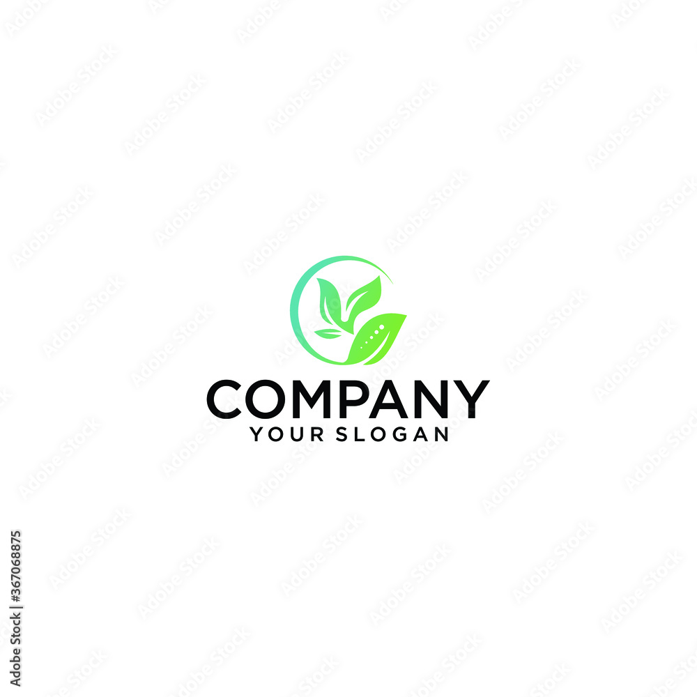 Vector abstract logo design template for alternative medicine, health center and yoga studios - emblem made with leaves and lines Vector abstract logo design template for alternative medicine, health center and yoga studios - emblem made with leaves and lines