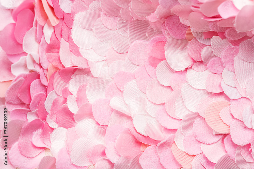 Tender lght pink textile petals texture