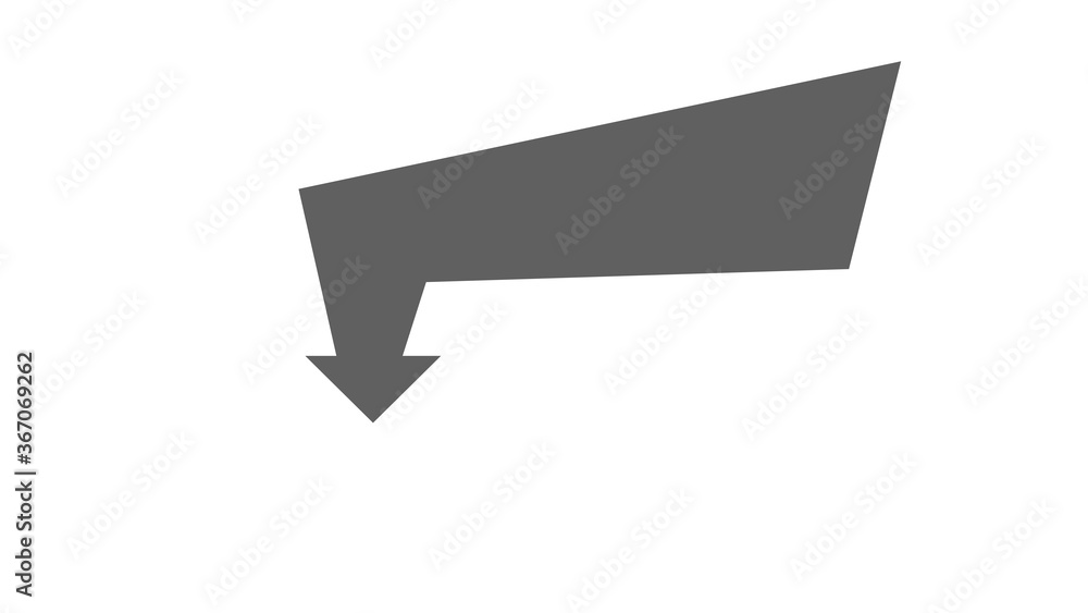 Arrow Icon in trendy flat style isolated on grey background Arrow Icon in trendy flat style isolated on grey background
