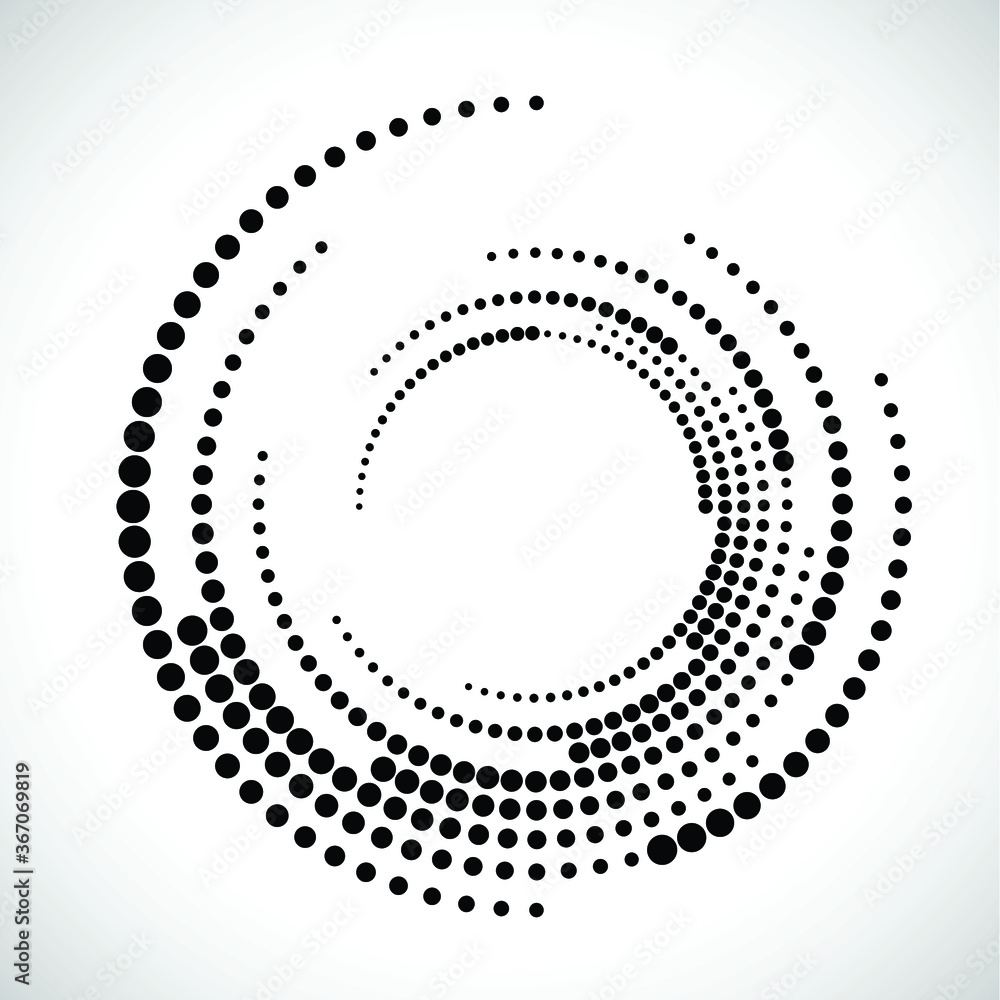 Halftone dots in circle form. round logo . vector dotted frame . design element Halftone dots in circle form. round logo . vector dotted frame . design element