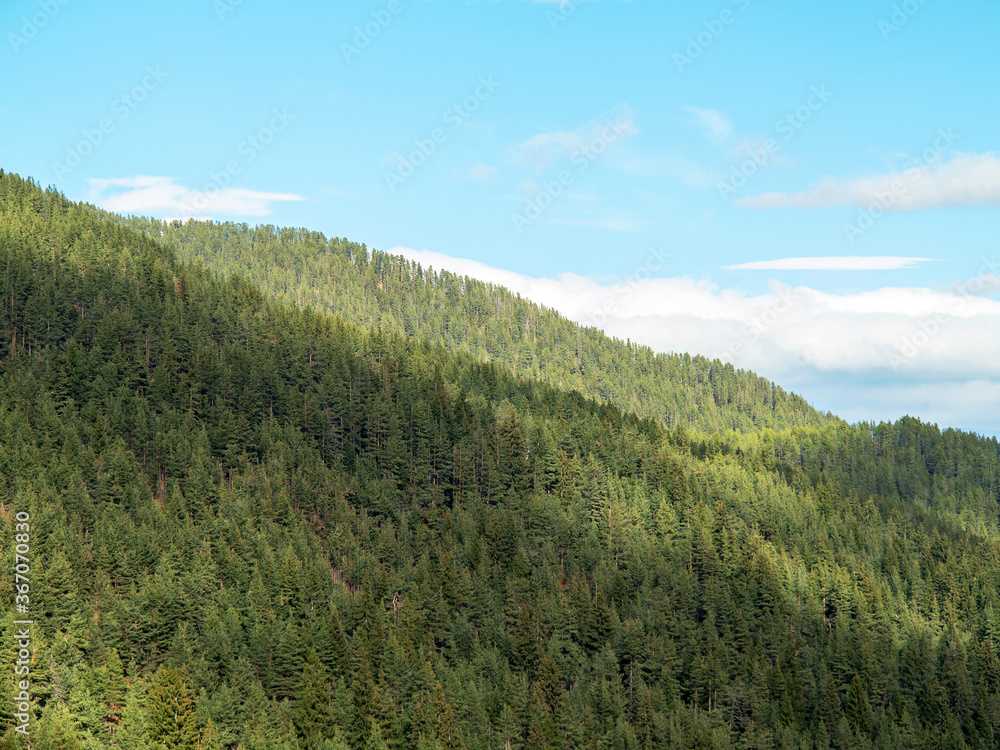 Beautiful authentic rocky landscape of the Pyrenees. Bansko, Bulgaria.