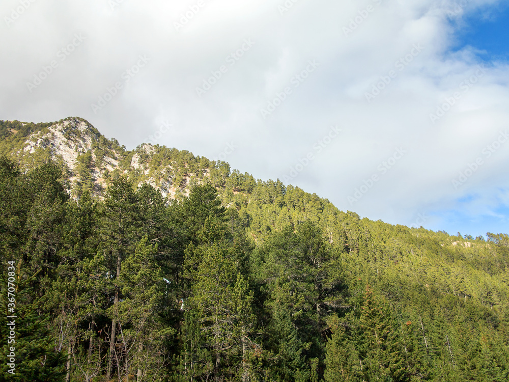 Beautiful authentic rocky landscape of the Pyrenees. Bansko, Bulgaria. Beautiful authentic rocky landscape of the Pyrenees. Bansko, Bulgaria.