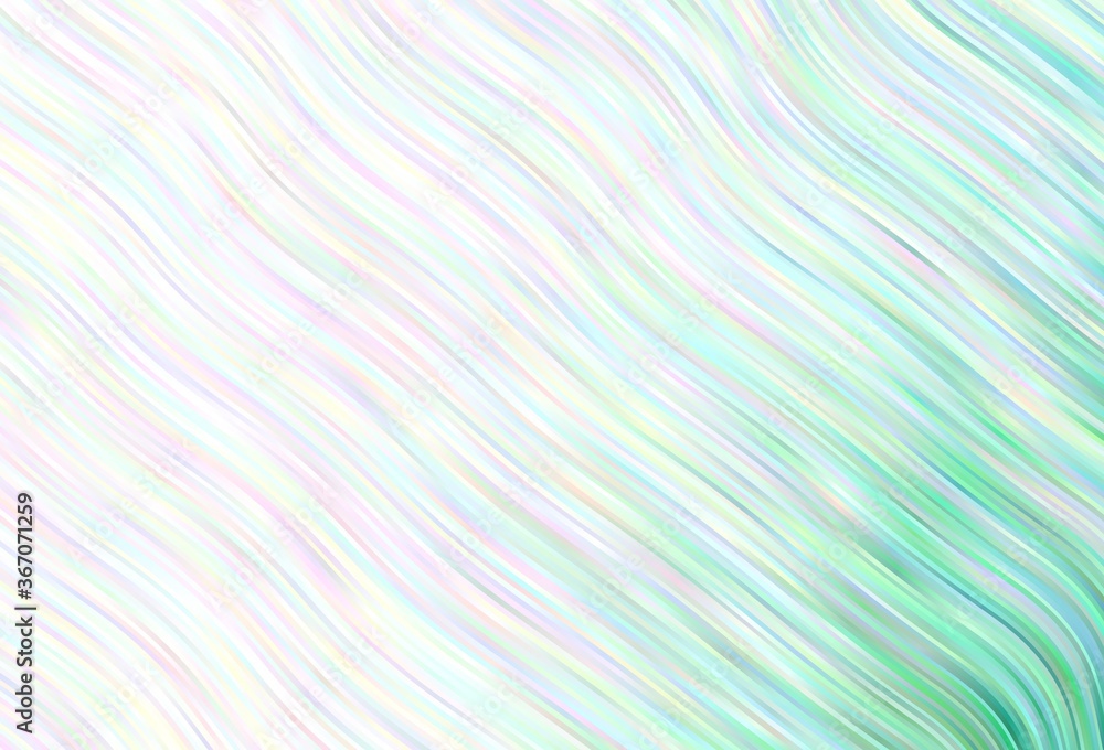 Fototapeta premium Light vector texture with curved lines.