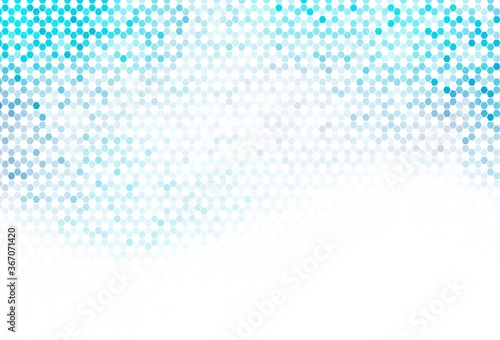 Light Blue, Yellow vector template in hexagonal style.