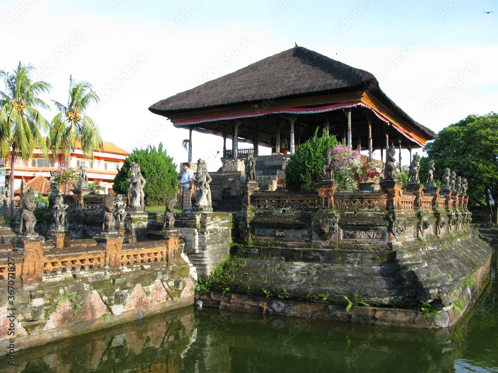 The Kertha Gosa Pavilion located on the island of Bali. 