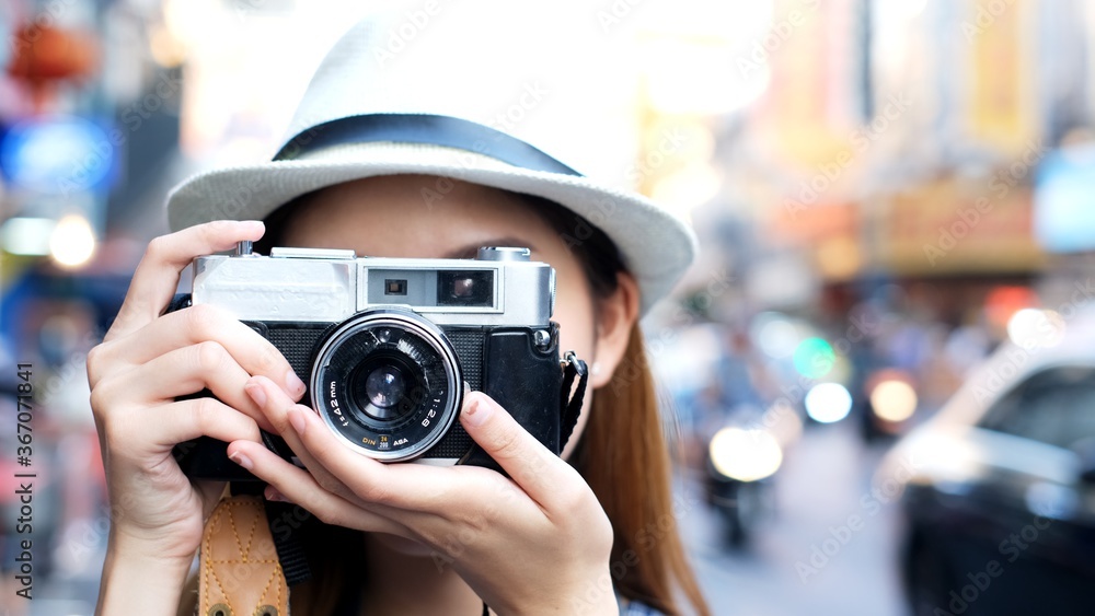 Traveler Asian blogger women travel in Bangkok, Thailand, beautiful female using mobile phone make vlog and live in social media .woman tourist . Traveler Asian blogger women travel in Bangkok, Thailand, beautiful female using mobile phone make vlog and live in social media .woman tourist .