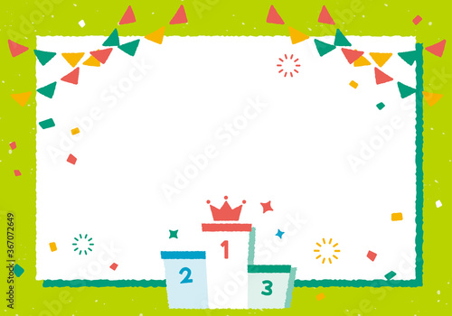 かわいいランキング背景　緑