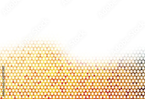 Light Blue  Red vector background with set of hexagons.