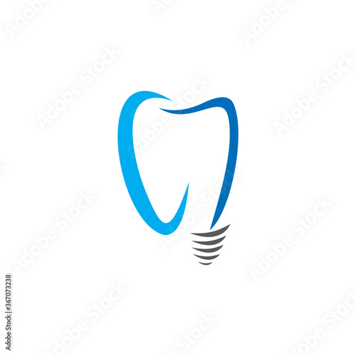 dental implant logo , dentist care logo