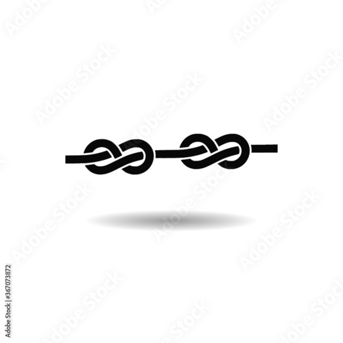 Rope icon with shadow