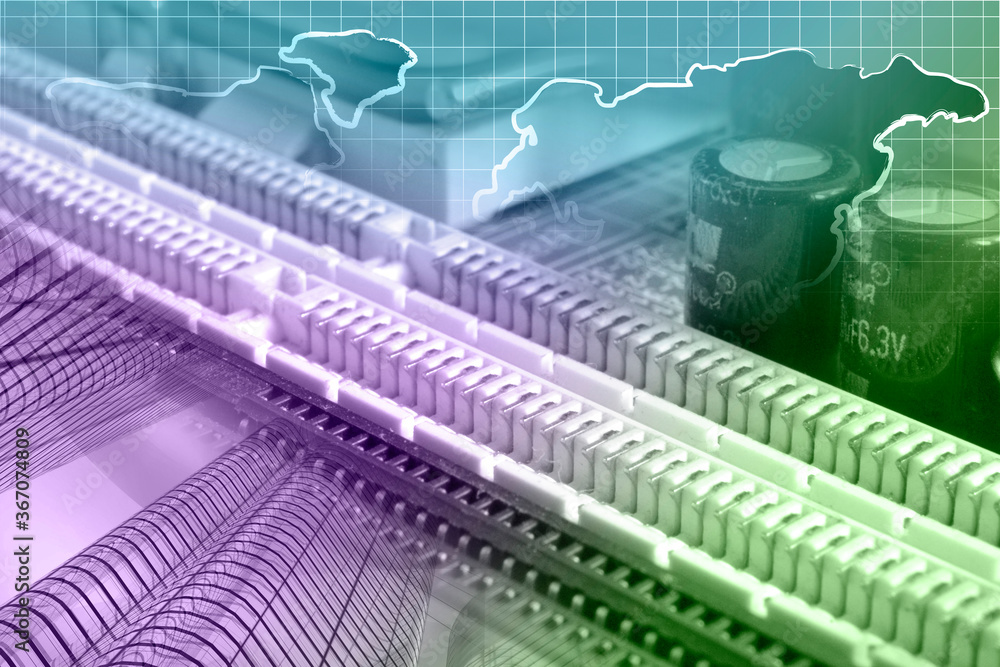Buildings, electronic device and map Buildings, electronic device and map