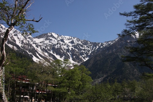 Japan North Alps in spring photo