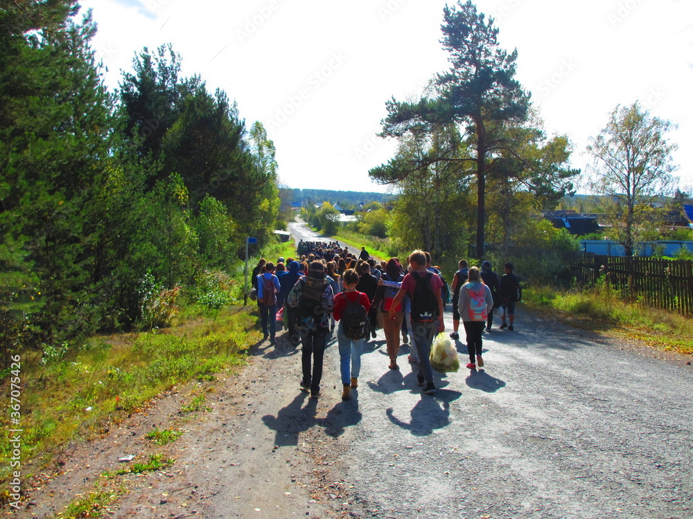 Obraz premium hiking in the mountains