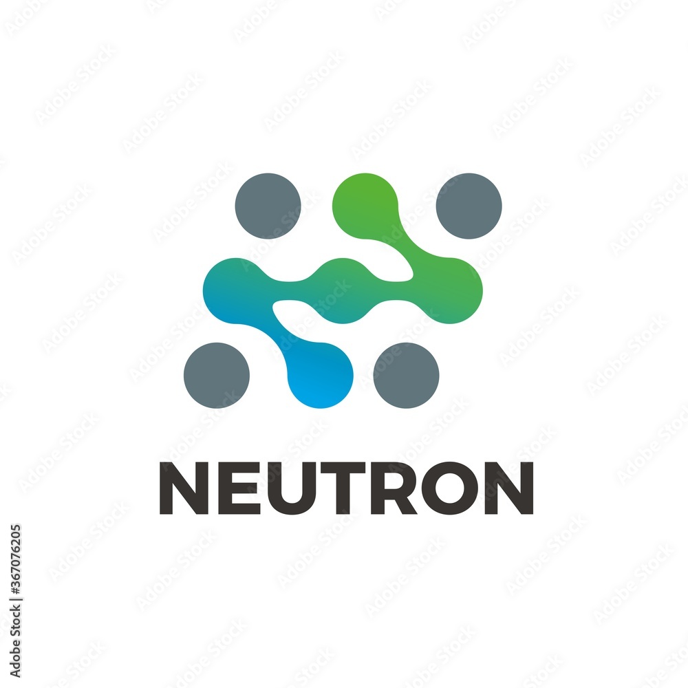 Letter N Molecule Logo Gesign Letter N Molecule Logo Gesign