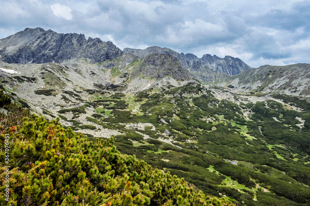 Scenery of High Tatras mountains, Slovakia