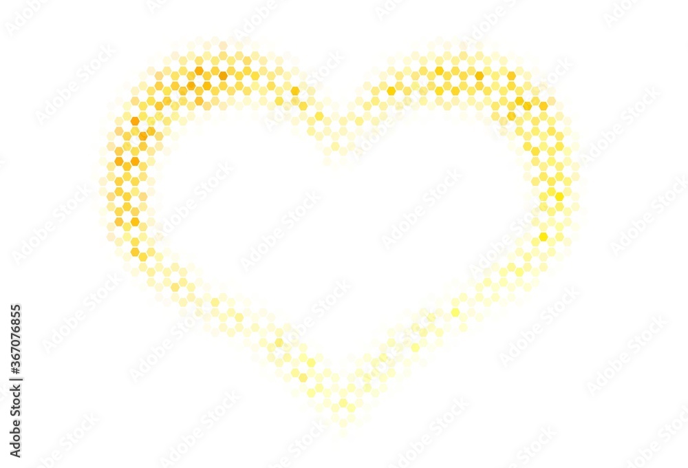 Light Red vector template in hexagonal style. Light Red vector template in hexagonal style.