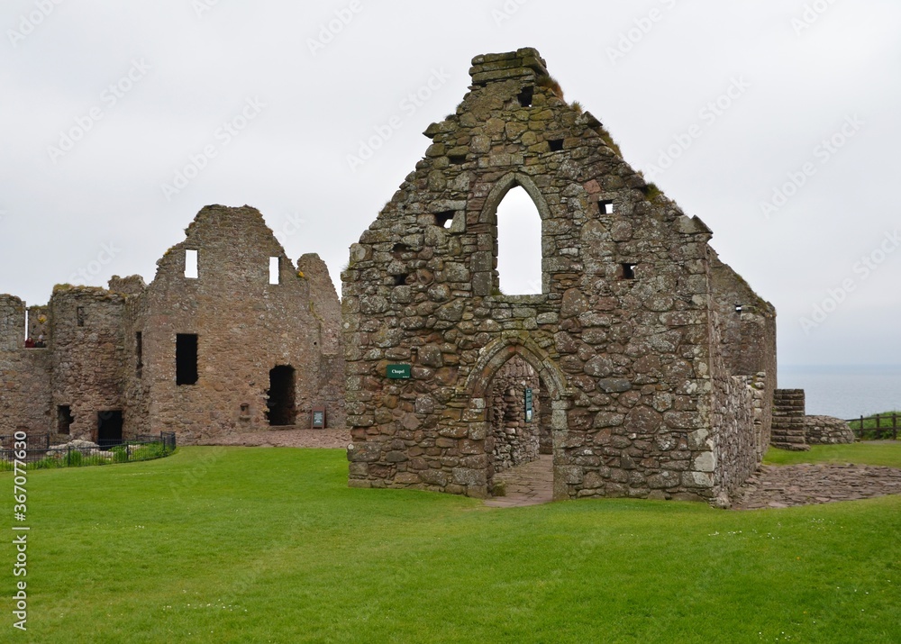 Ruins at Dunnottar Castle, Stonehaven, Scotland, UK