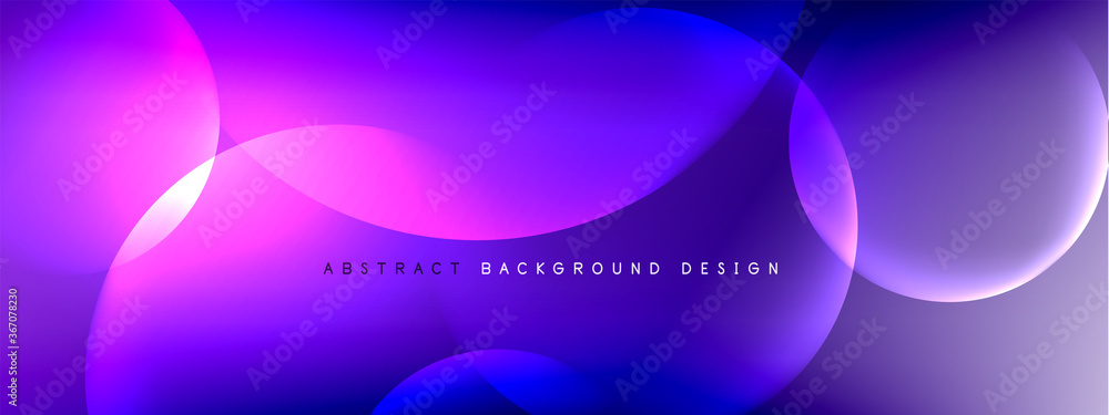 Vector abstract background liquid bubble circles on fluid gradient with shadows and light effects. Shiny design templates for text Vector abstract background liquid bubble circles on fluid gradient with shadows and light effects. Shiny design templates for text