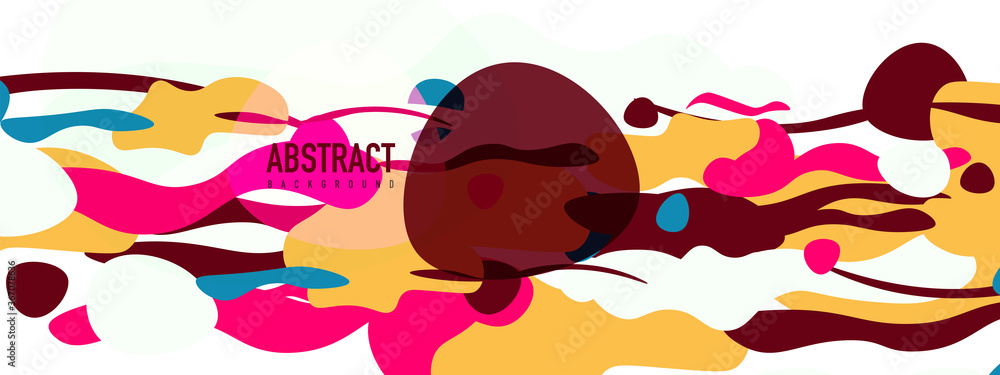 Trendy liquid style shapes abstract design, dynamic vector background for placards, brochures, posters, web landing pages, covers or banners Trendy liquid style shapes abstract design, dynamic vector background for placards, brochures, posters, web landing pages, covers or banners