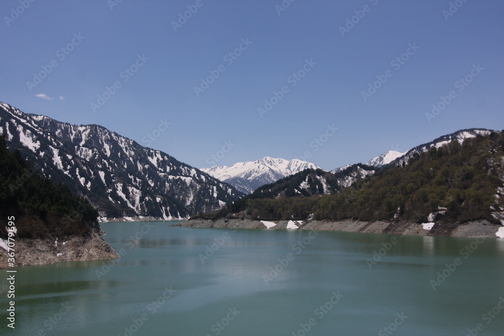 Kurobe  Lake in Japan North Alps