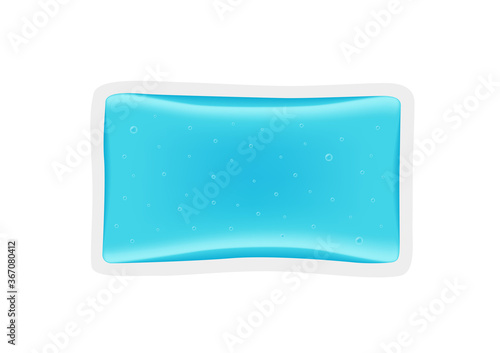 hot and cold gel pack vector . first aid on white background