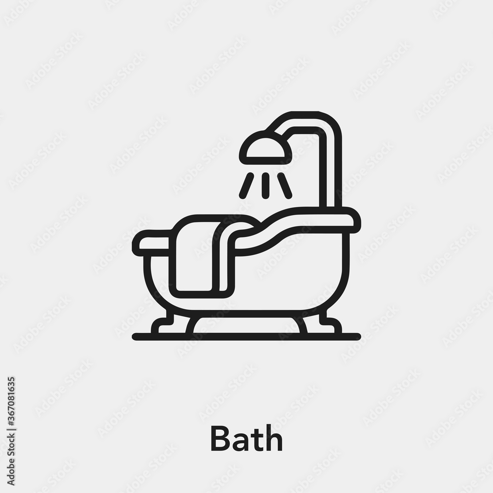 bath icon vector sign symbol bath icon vector sign symbol