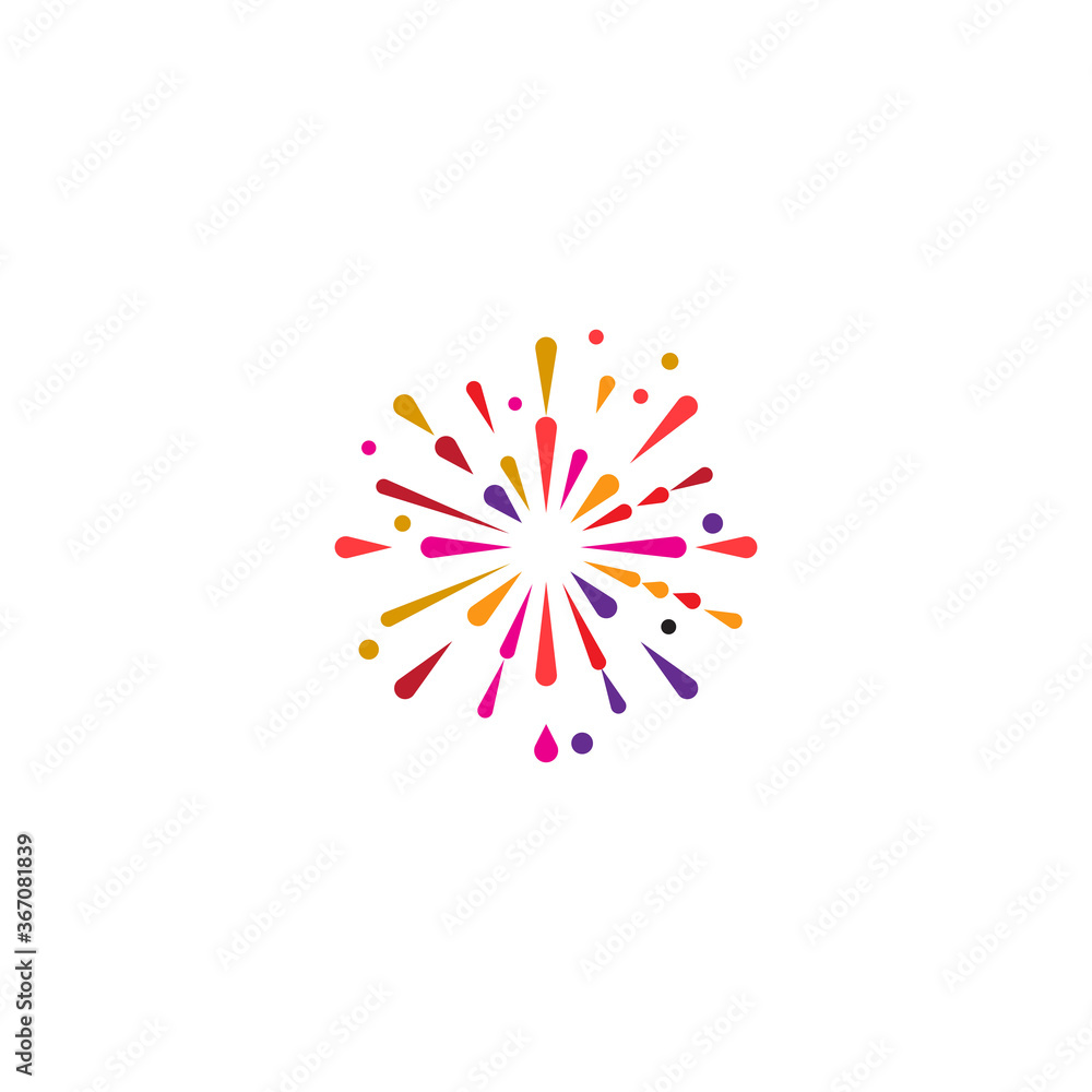 Fireworks Logo Template vector symbol