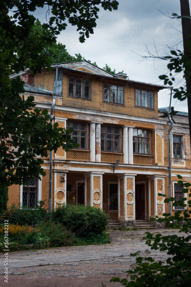 Old scary abandoned mansion