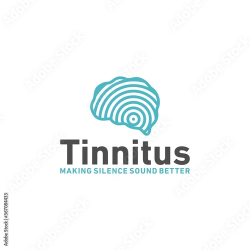 Tinnitus Brain Logo Concept