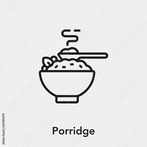 porridge icon vector sign symbol