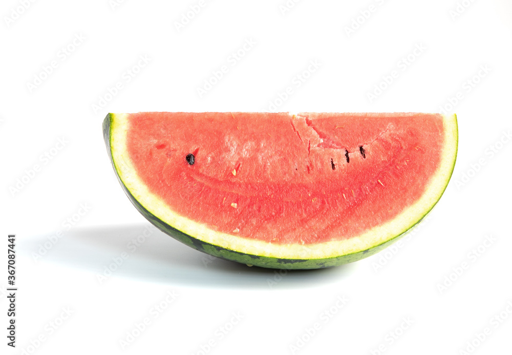 Sliced of watermelon isolated on white background Sliced of watermelon isolated on white background