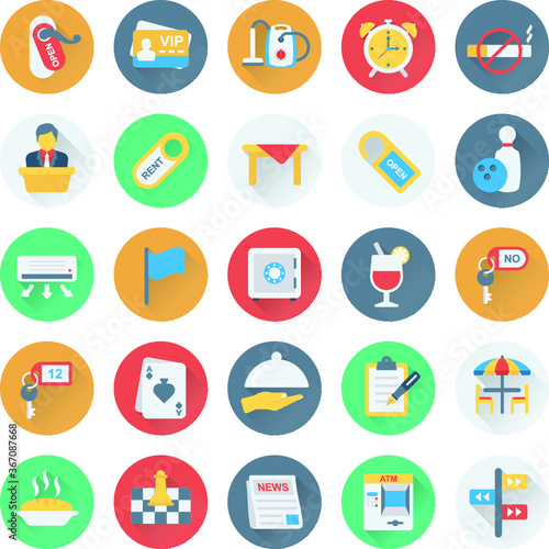 Hotel and Restaurant Vector Icons 6
