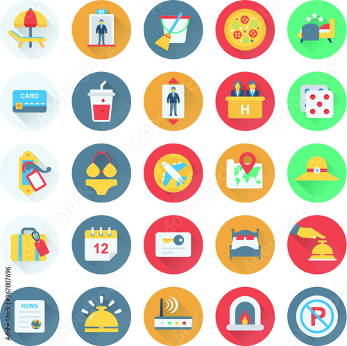 Hotel and Restaurant Vector Icons 8