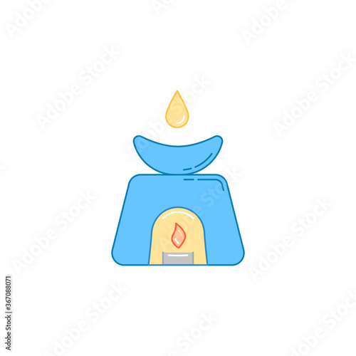 aromatherapy blue lamp icon
